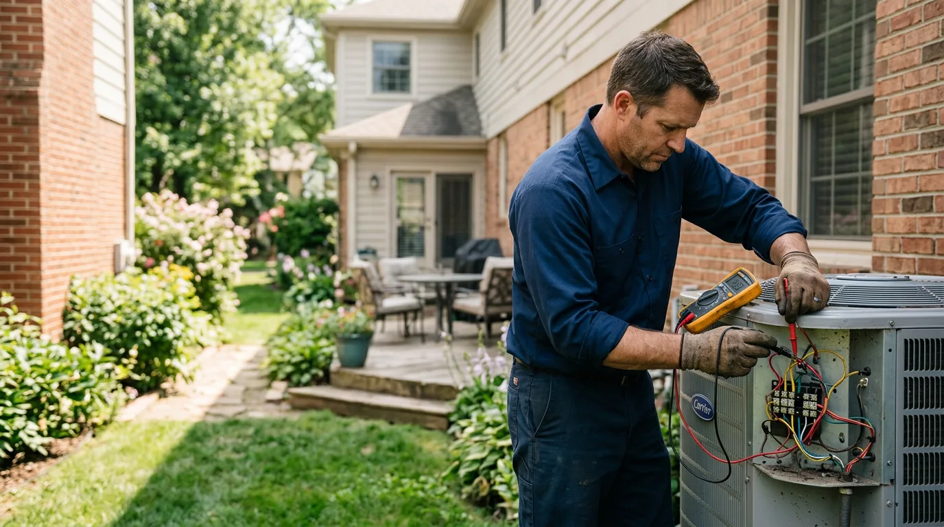 HVAC technician working near Holly Ridge, NC